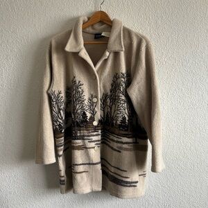 Liz Claiborne fleece print jacket